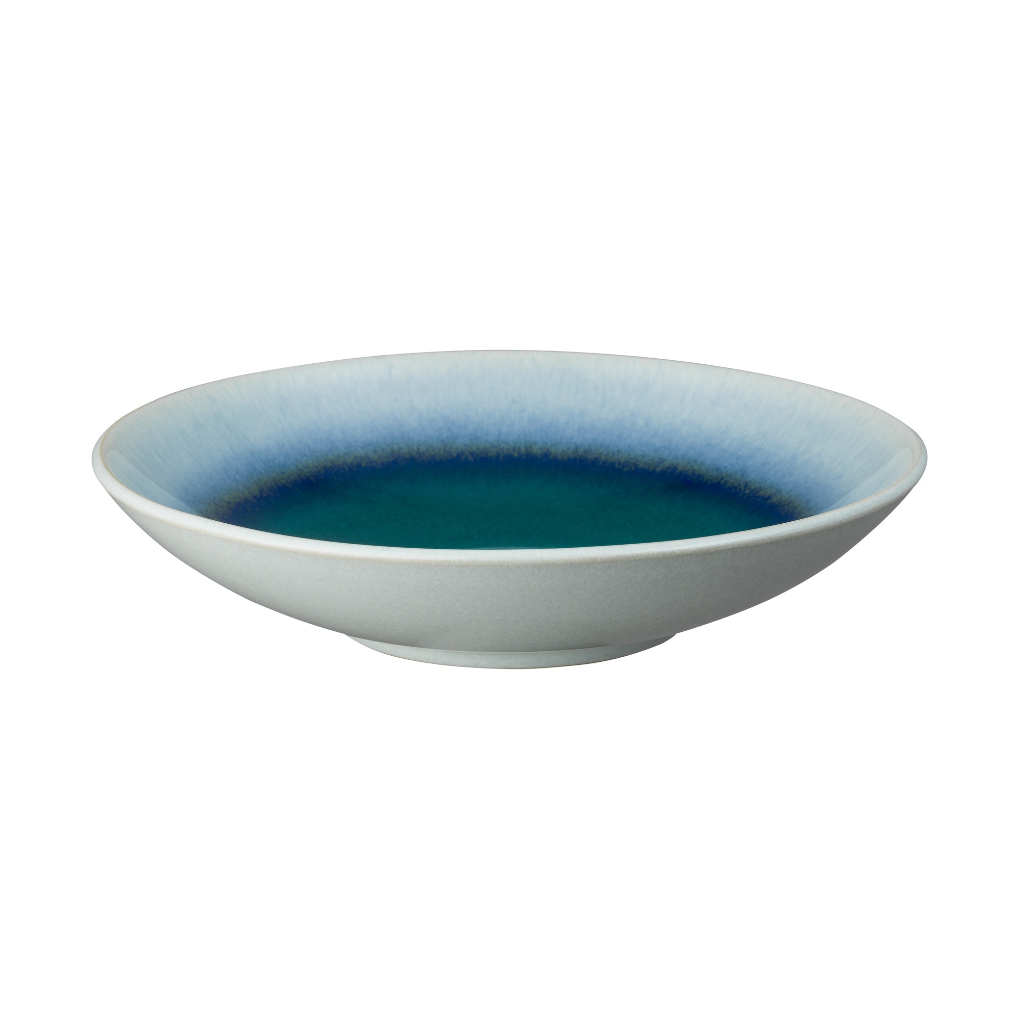 Product photograph of Statement Ombre Green Large Serving Bowl Seconds from Denby Retail Ltd